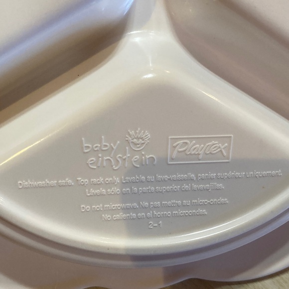2 for 12$ Playtex Baby Einstein Divided Baby Plate - Picture 2 of 3